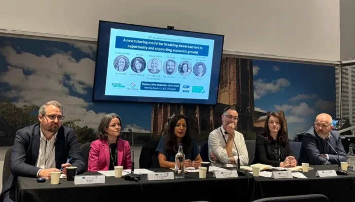 Tutor Trust CEO Ed Marsh attends a panel at the Labour Party Conference